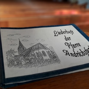 Deckblatt des Liederhefts