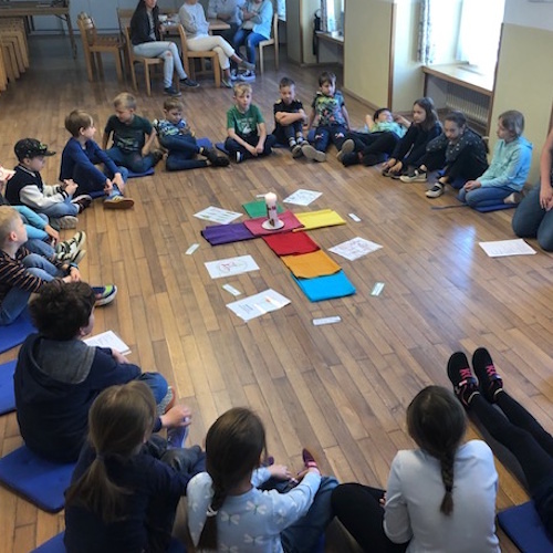 Kinder beim Workshop