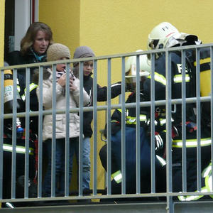 Feuerwehrübung im Kindergarten