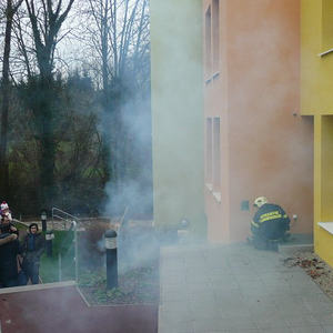 Feuerwehrübung im Kindergarten