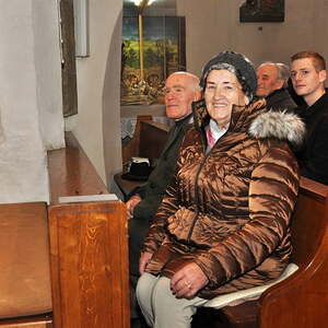 Berta Gradl 10 Jahre Mesnerin, Pfarre Franking