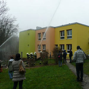 Feuerwehrübung im Kindergarten