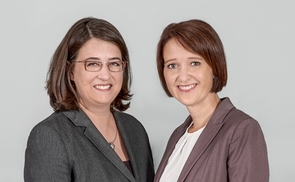 Neue Leiterin im Haus der Frau, v.l.: Mag.a Gabriele Eder-Cakl, Eva-Maria Kienast, M.A.