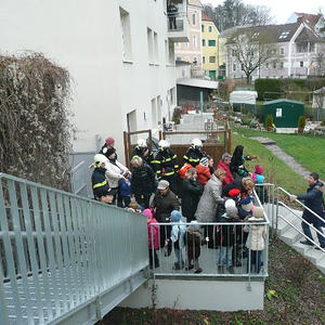 Feuerwehrübung im Kindergarten