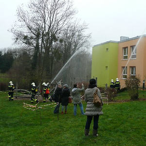 Feuerwehrübung im Kindergarten