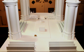 Modell der Innenraumgestaltung im Linzer Mariendom
